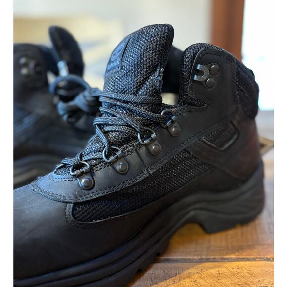 NEW Timberland Womens GORE-TEX Black Leather Work Outdoor Boots Size 10 - Picture 3 of 12